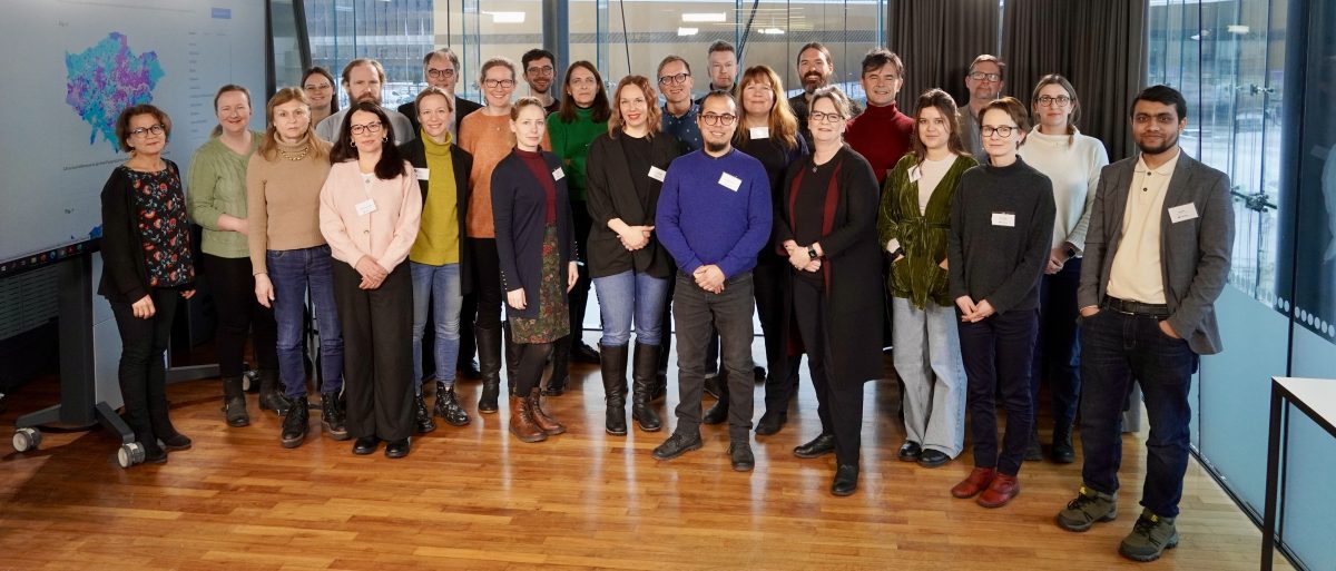 Group photo of the members who attended the kick-off meeting of the MapIneq project